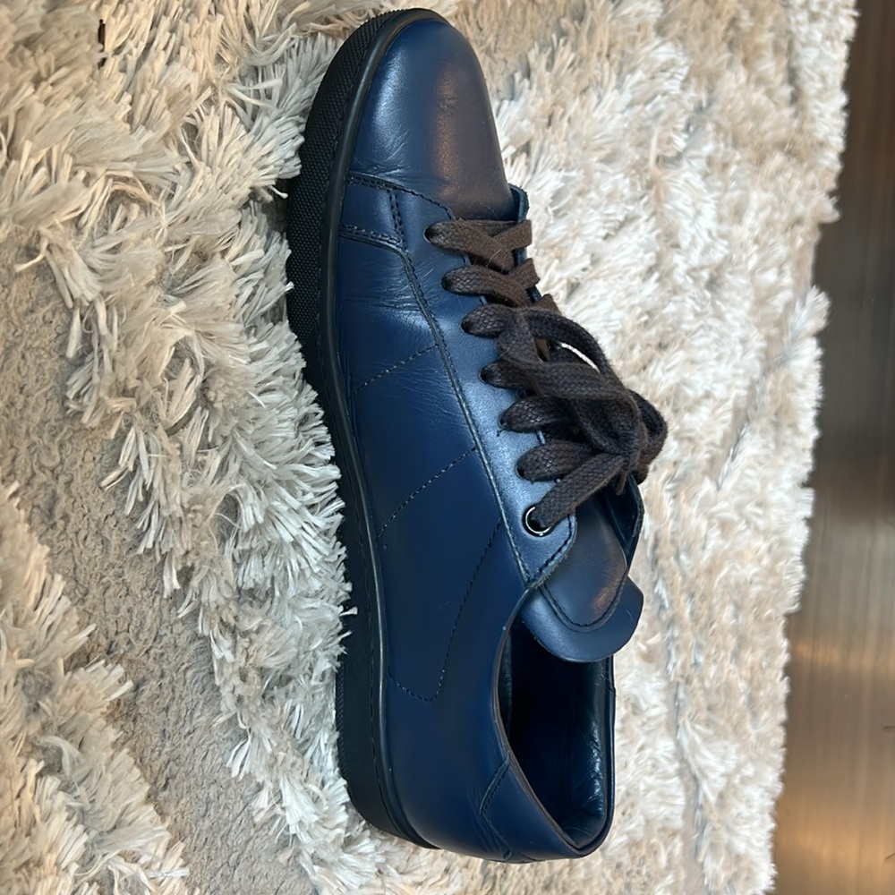 Saint Laurent SL01 sneakers in blue. - Picture 3 of 7